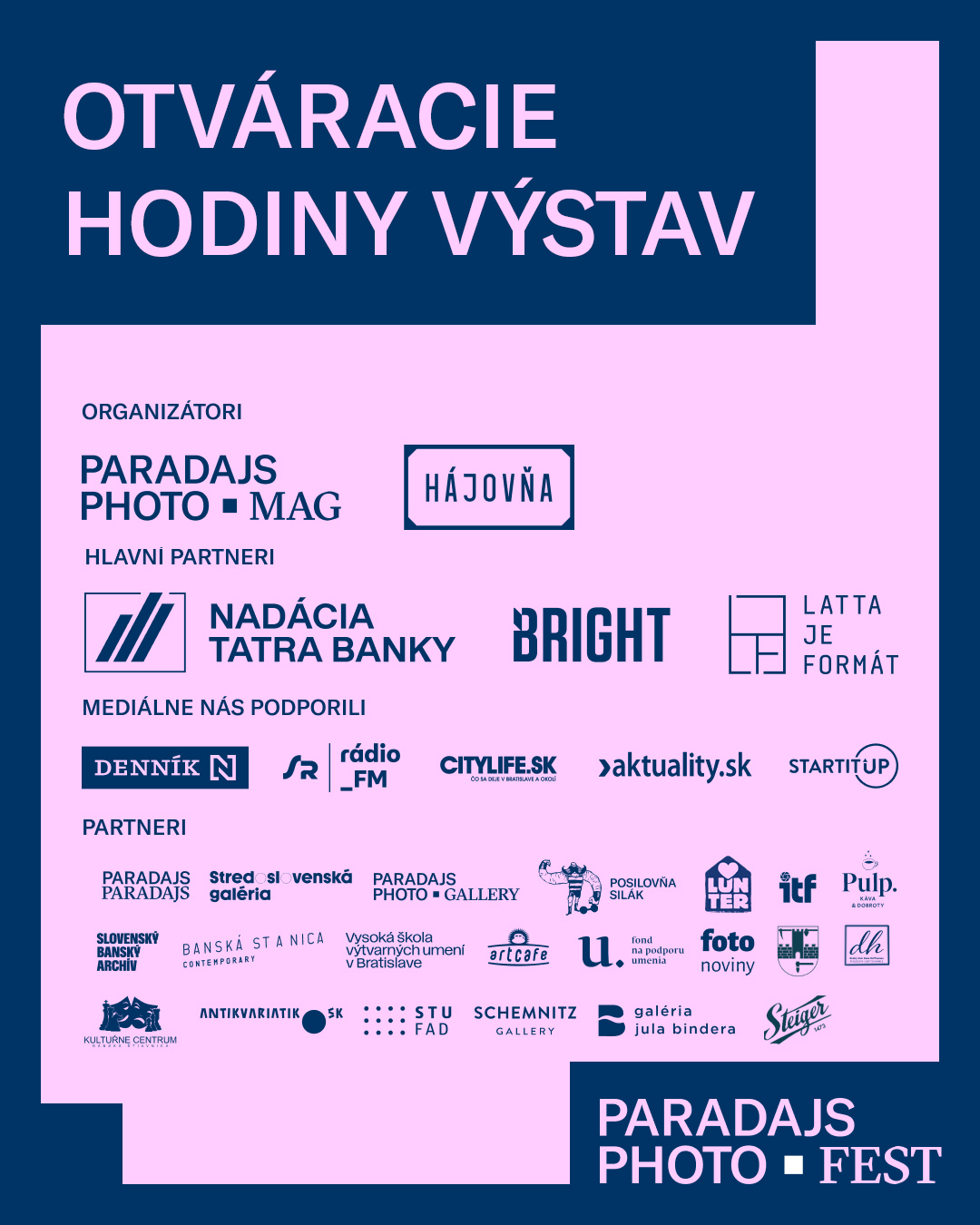 — Otváracie hodiny výstav